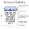 Signmission Please Do Not Feed Horses Are, 7 in W x Rectangle, Vinyl Decal OS-2PACK-NS-D-710-V-17377 - alternate 3